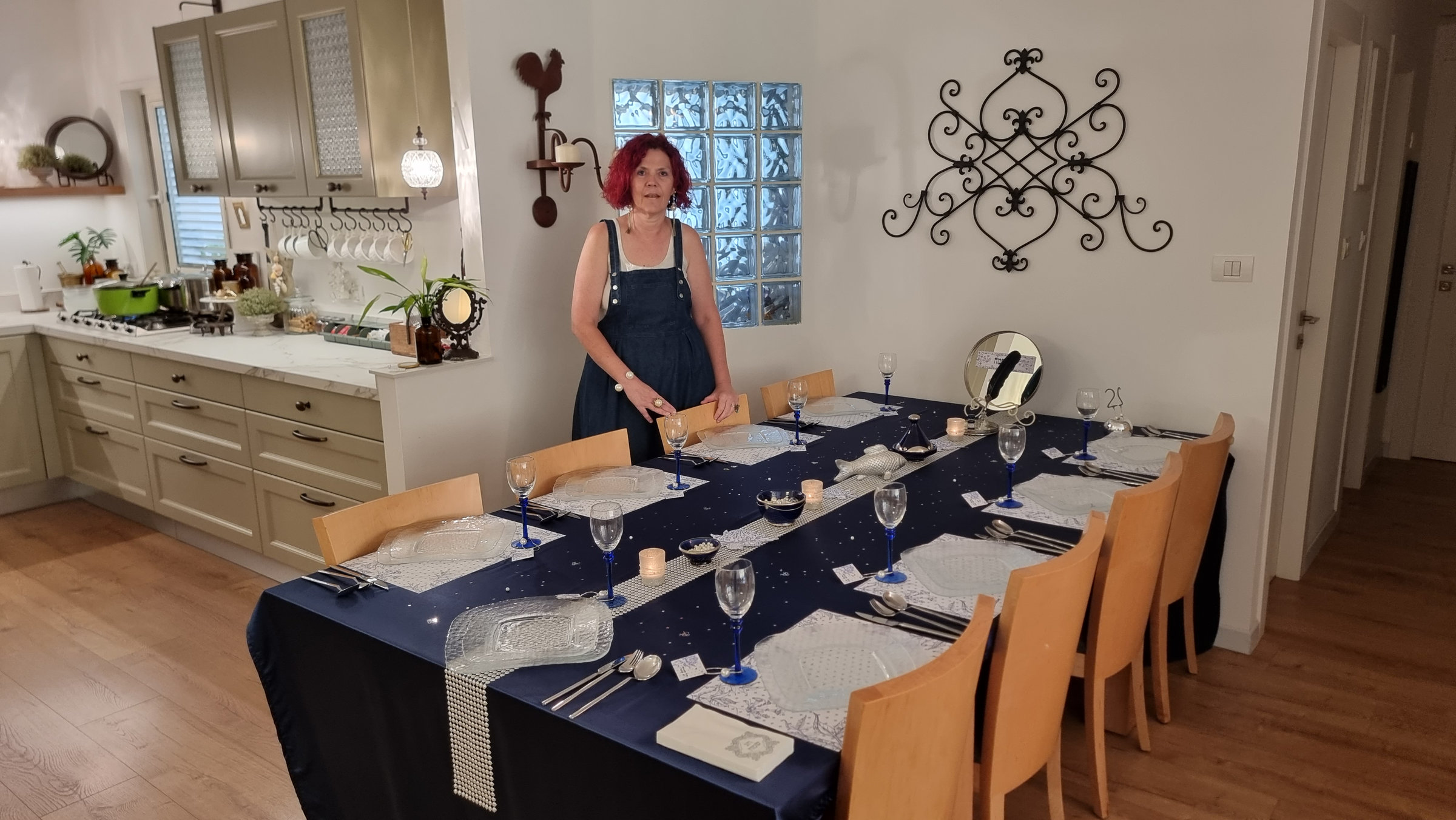 פנינים כחול לבן