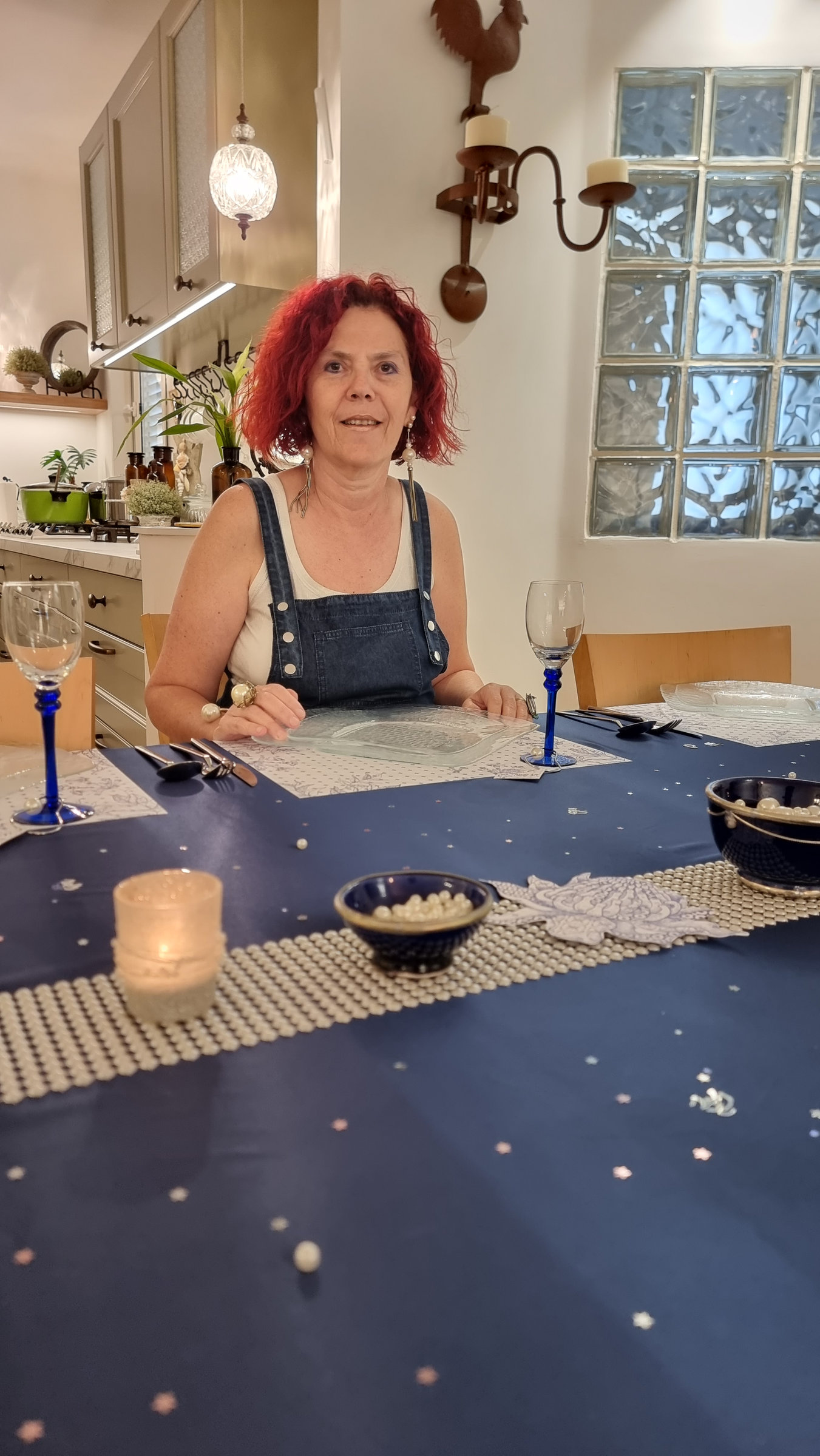 פנינים כחול לבן