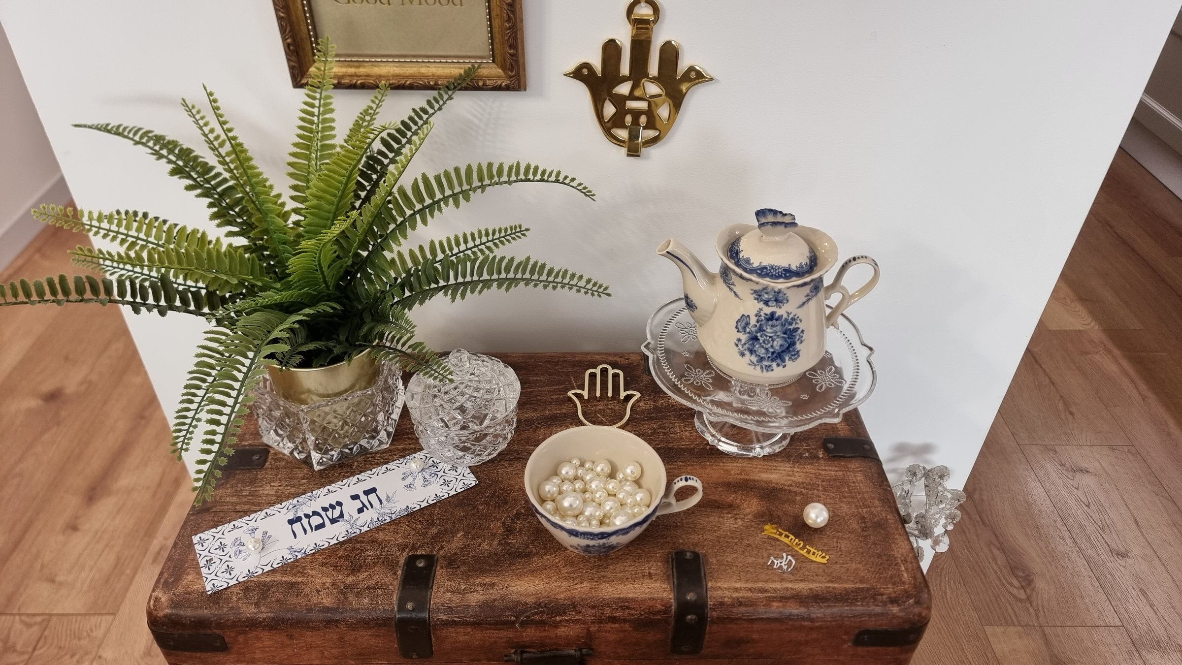פנינים כחול לבן